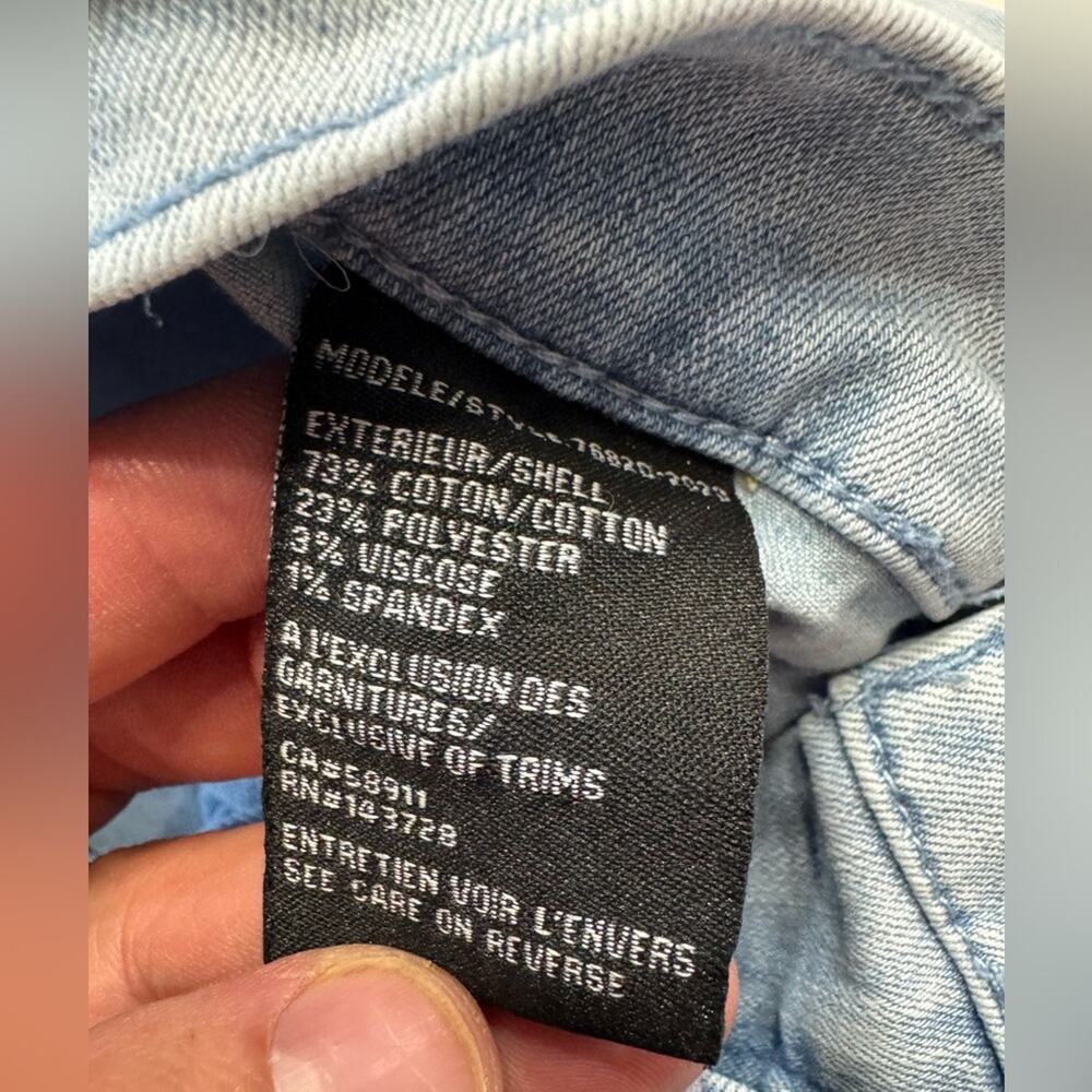 Tribal Jeans Brooke High Rise Micro Flare Size 4 Women Pocket Light Wash Denim - Picture 4 of 6